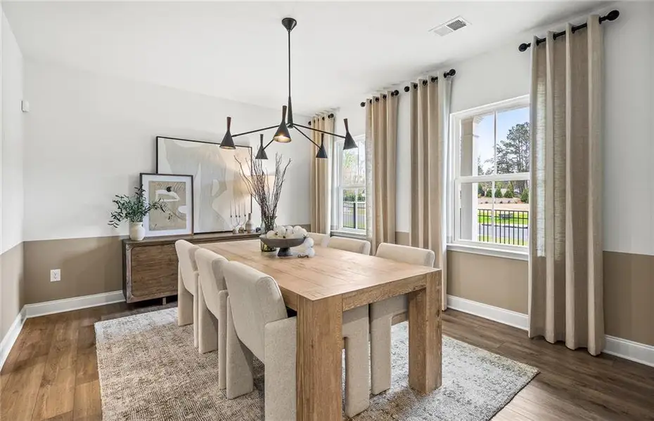 Furnished interior view inside a new home in Briar Creek, Atlanta (Image 23).