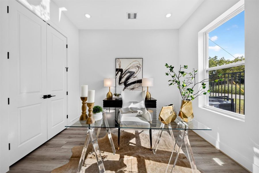 Furnished interior view inside a new home in , Houston (Image 11).
