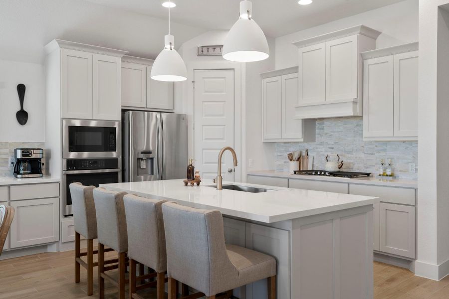 Furnished interior view inside a new home in The Colony, Bastrop (Image 30).