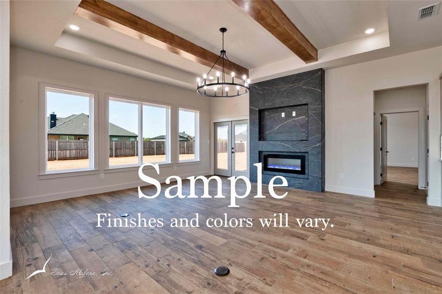 Furnished interior view inside a new home in , Abilene (Image 9). Furnished interior view inside a new home in , Abilene (Image 9).