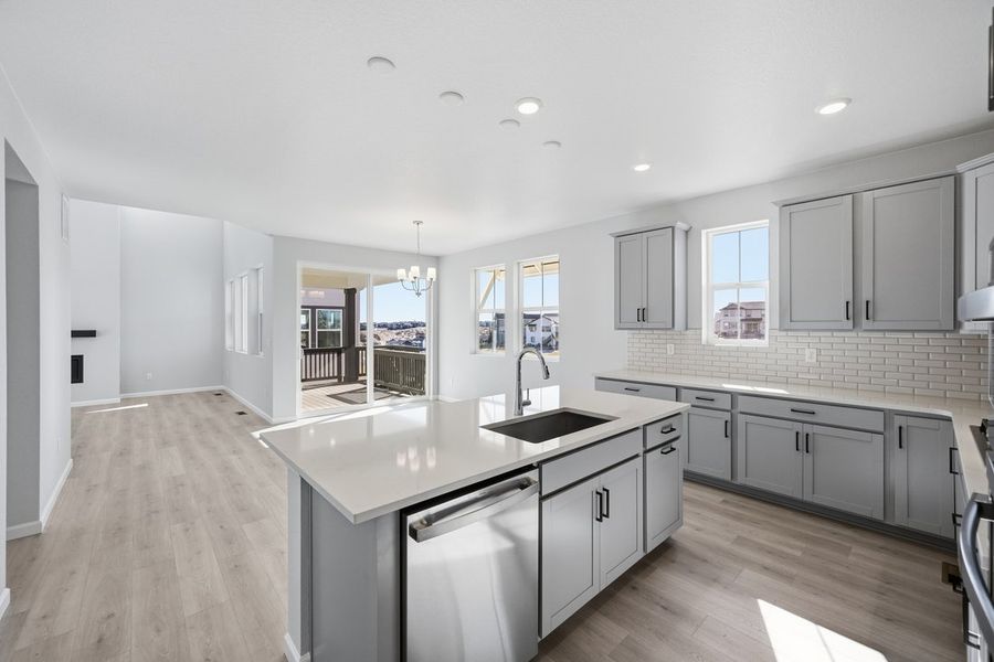 Furnished interior view inside a new home in Macanta, Castle Rock (Image 5).