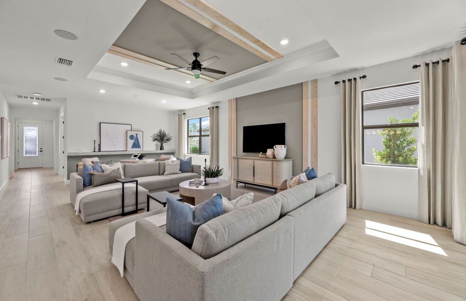 Furnished interior view inside a new home in Arbor Oaks, North Port (Image 7).