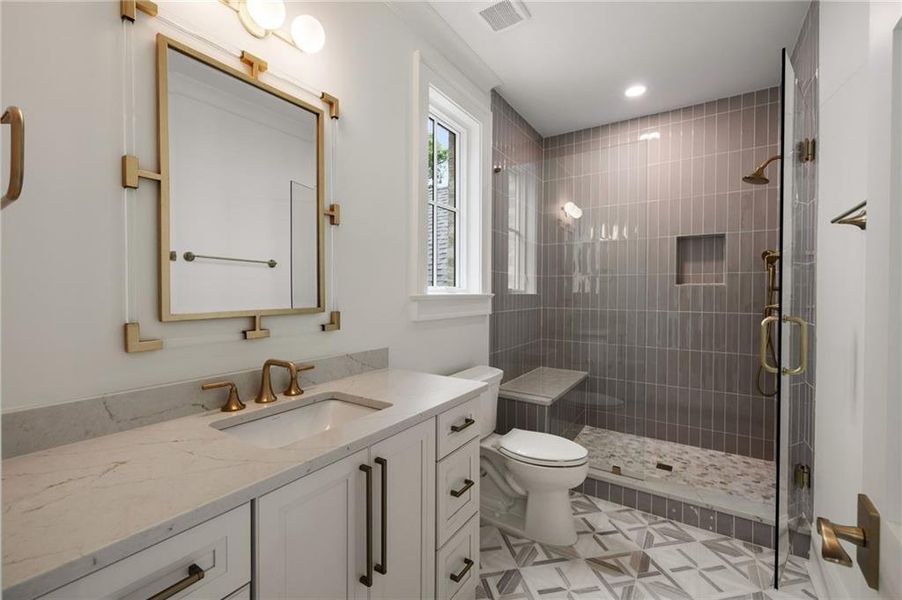 Furnished interior view inside a new home in , Atlanta (Image 18).