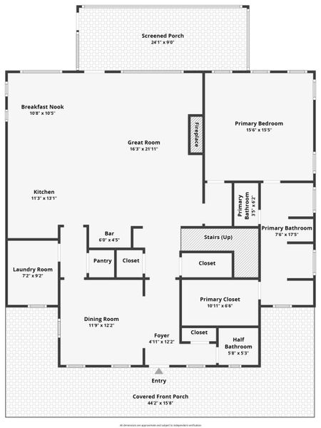 2D floor plan layout of this home in Overlook at Copahee Sound, Awendaw, SC (Image 5).