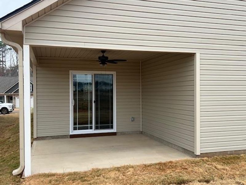 Exterior details and patio area of a home in Cleveland Meadows, Spartanburg (Image 16).