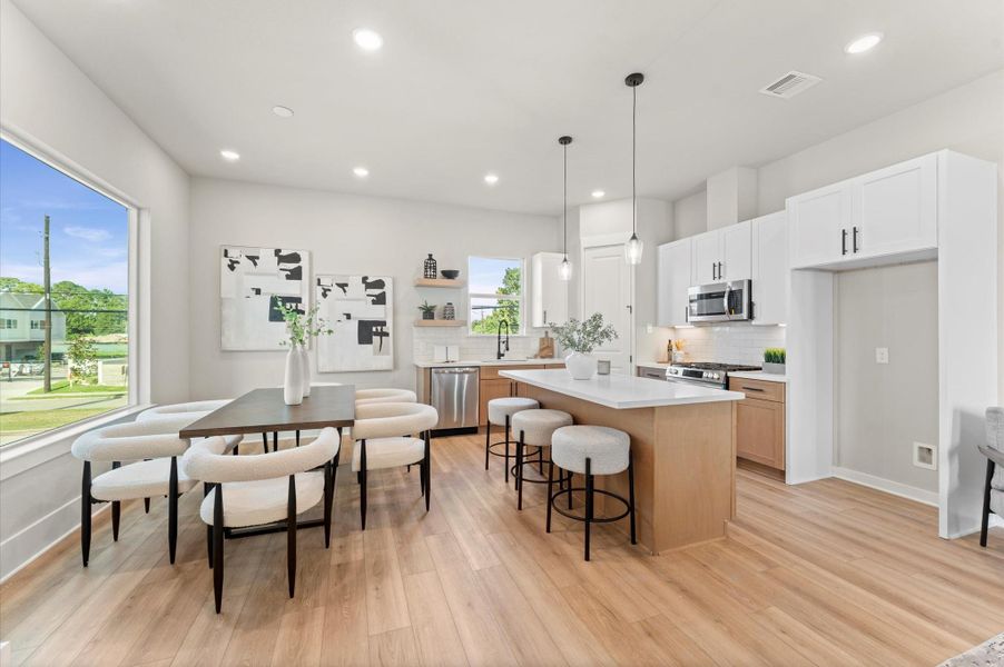 Furnished interior view inside a new home in , Houston (Image 23).