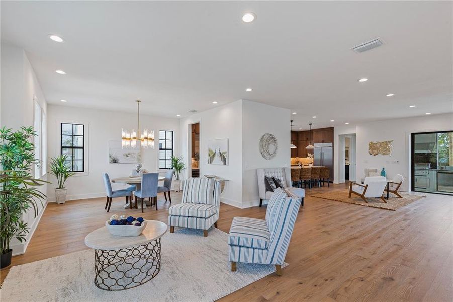Furnished interior view inside a new home in , St. Petersburg (Image 9).