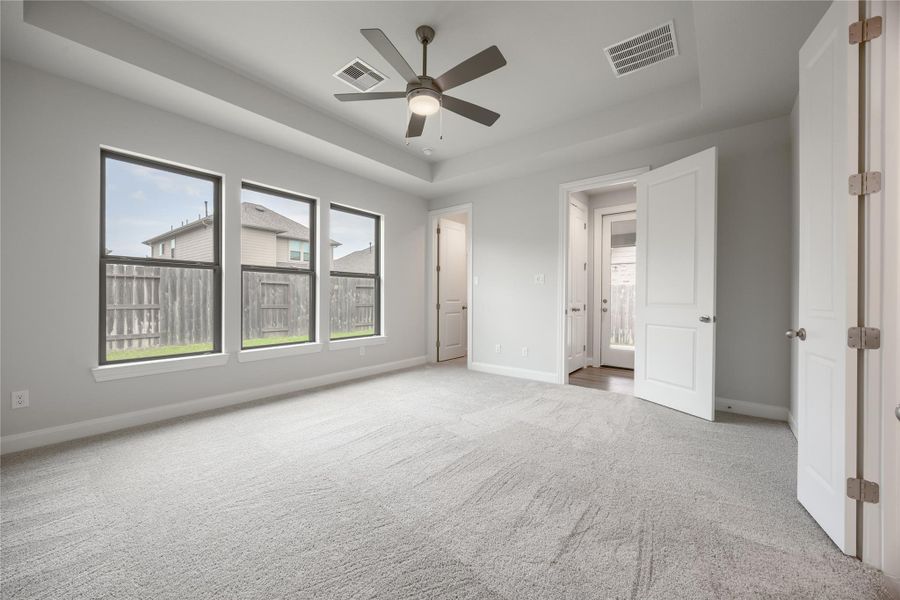 Primary Bedroom with Recessed Ceiling