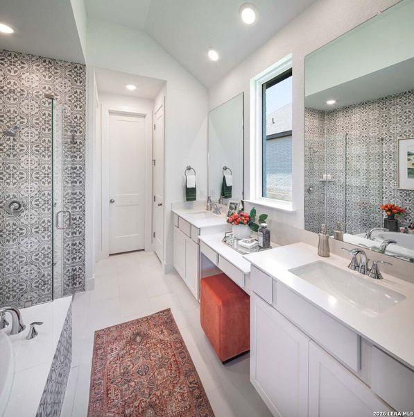 Furnished interior view inside a new home in Davis Ranch, San Antonio (Image 12).