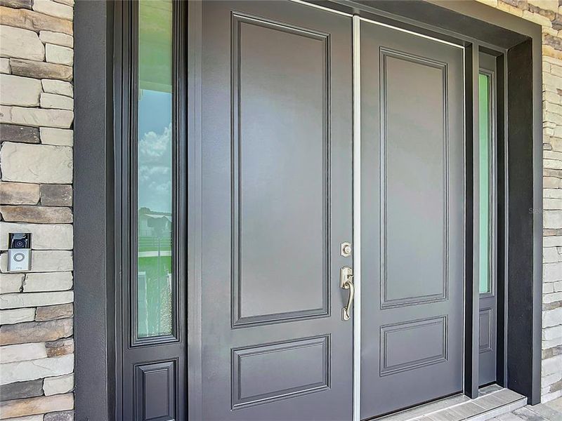 Exterior details and patio area of a home in , Wildwood (Image 27).