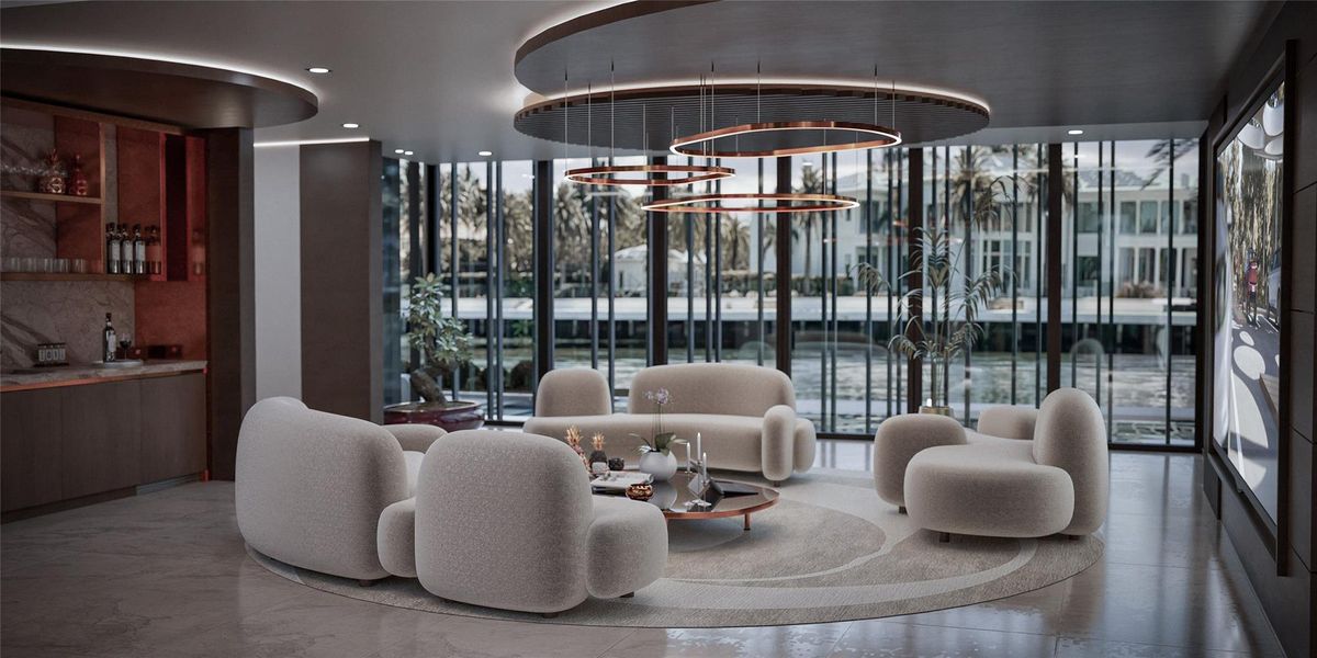 Furnished interior view inside a new home in , Fort Lauderdale (Image 6).