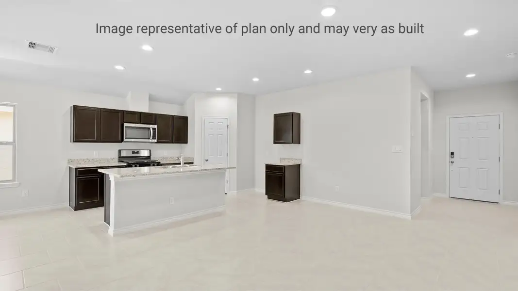 Furnished interior view inside a new home in Heritage Crossing, Corpus Christi (Image 3).