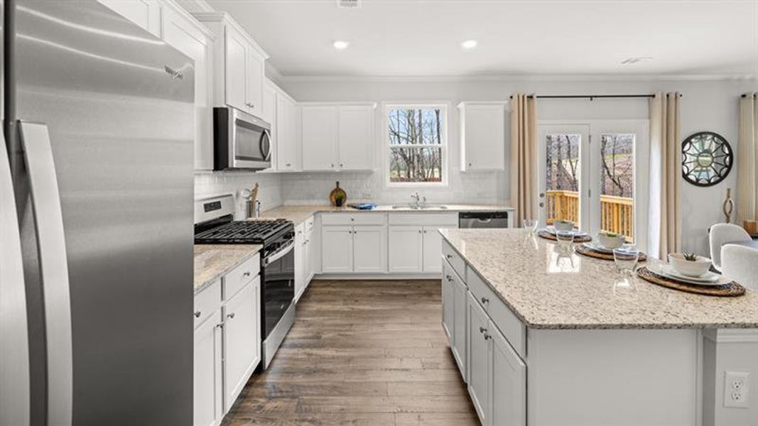 Furnished interior view inside a new home in Lost Creek, Dallas (Image 7).