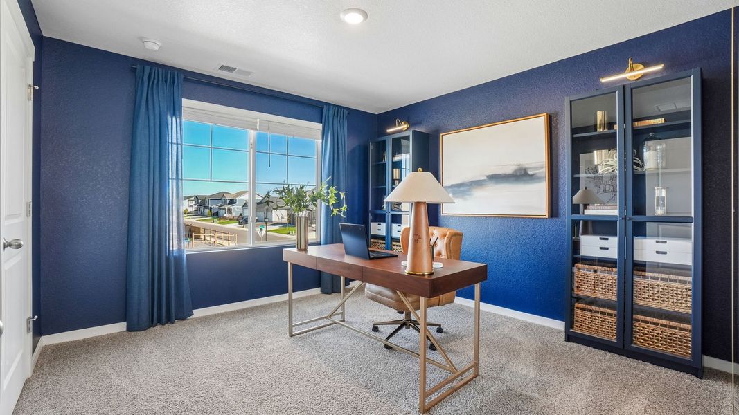 Furnished interior view inside a new home in Fossil Creek Ranch, Windsor (Image 16).