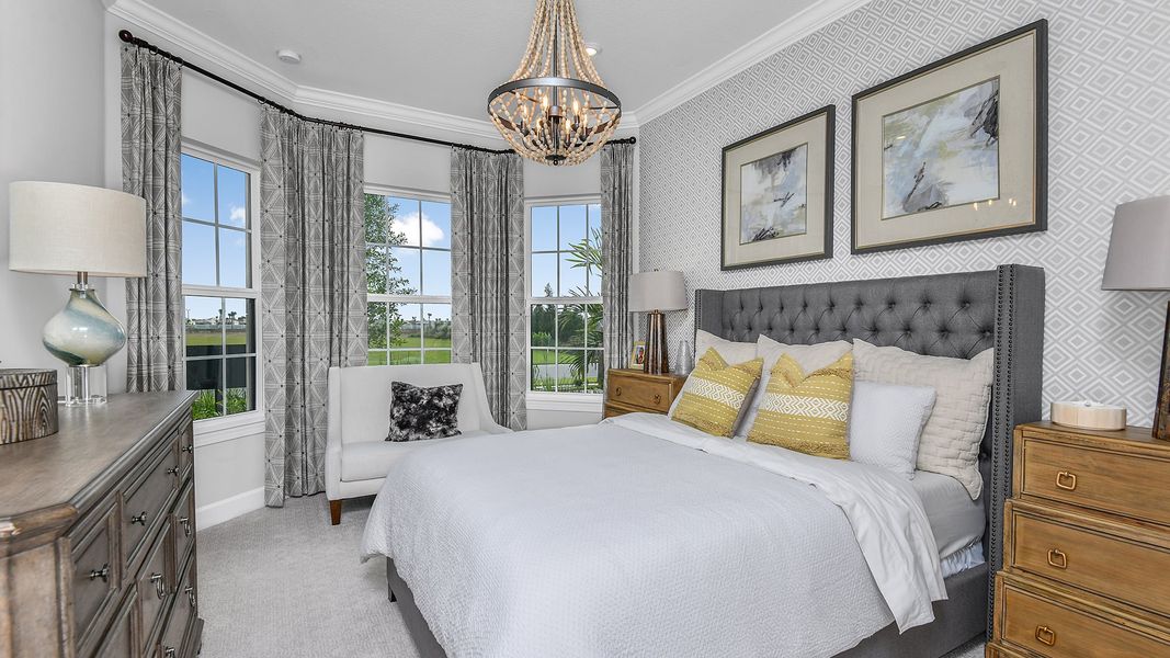 Furnished interior view inside a new home in Astor Creek Golf and Country Club, Port St. Lucie (Image 6). Furnished interior view inside a new home in Astor Creek Golf and Country Club, Port St. Lucie (Image 6).