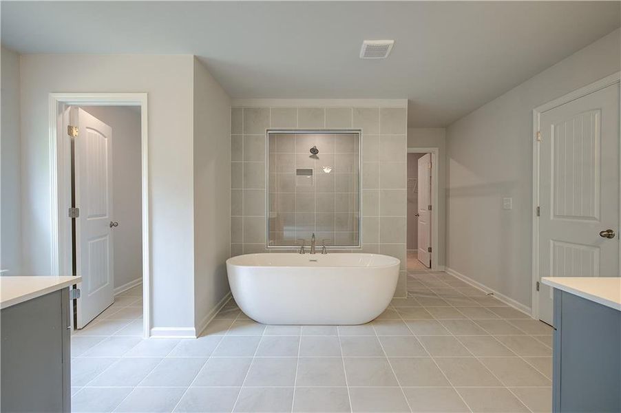 Furnished interior view inside a new home in Cambria at Traditions, Hampton (Image 8).