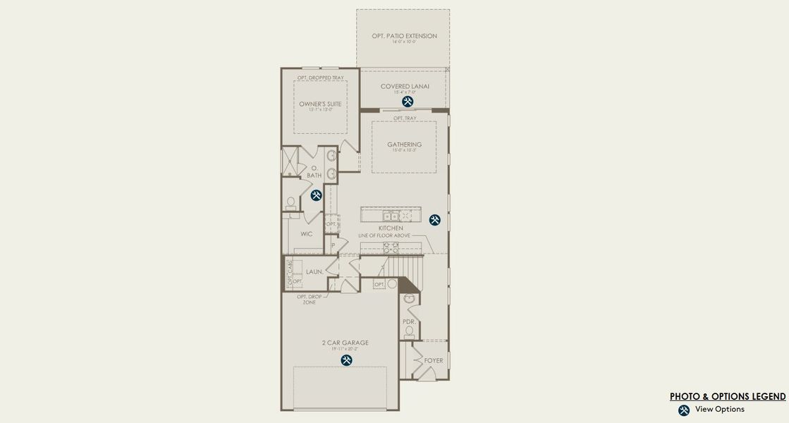 2D floor plan layout for the Maritime by Pulte Homes in Seminole Palms, Palm Coast, FL (Image 3).