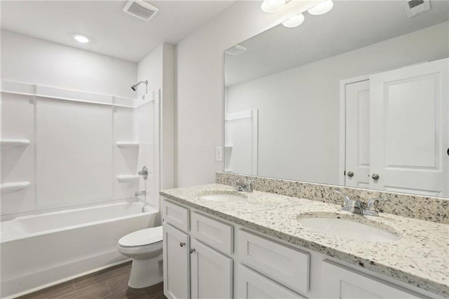 Furnished interior view inside a new home in The Hills at Cedar Creek, Winder (Image 6).