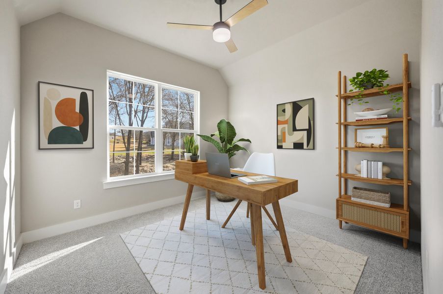 Representative furnished interior of a home built from the The Longview by Kenmark Homes in Escondido Ranches, Weatherford (Image 8).