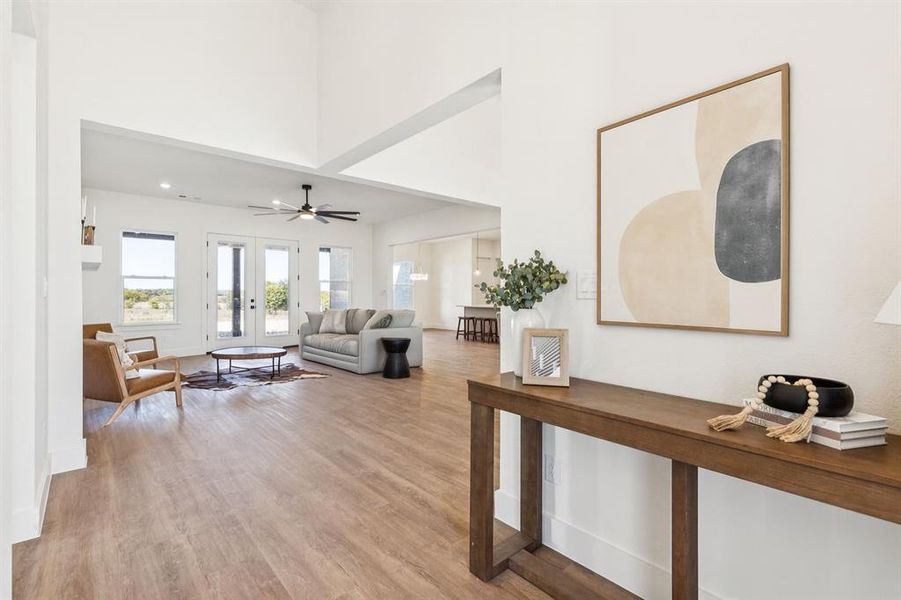 Furnished interior view inside a new home in , Justin (Image 33).