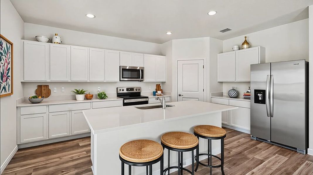 Representative furnished interior of a home built from the COVINGTON by D.R. Horton in Briarwood, Alachua (Image 6). Representative furnished interior of a home built from the COVINGTON by D.R. Horton in Briarwood, Alachua (Image 6).
