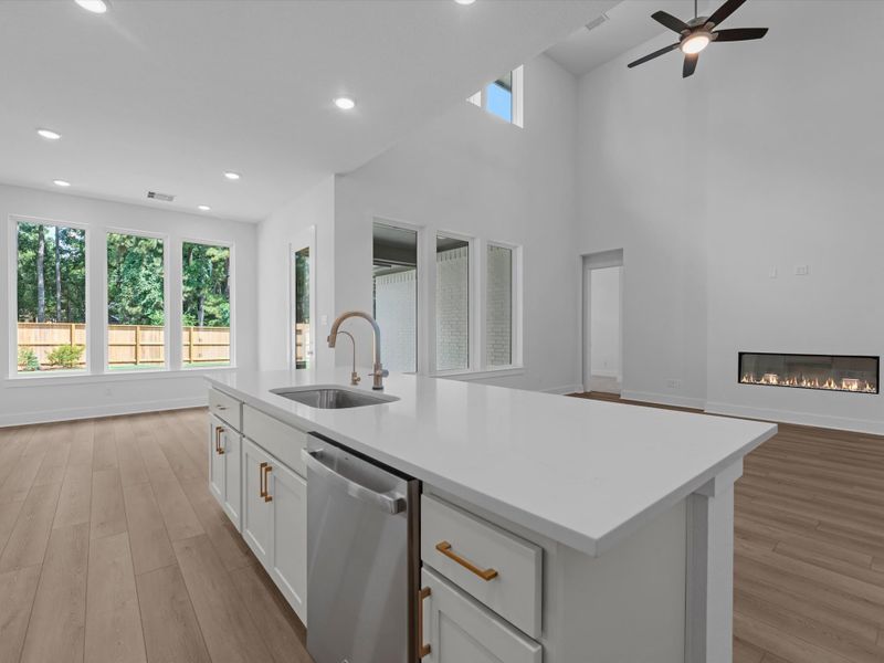 Furnished interior view inside a new home in Oakhill Reserve, Tomball (Image 6).