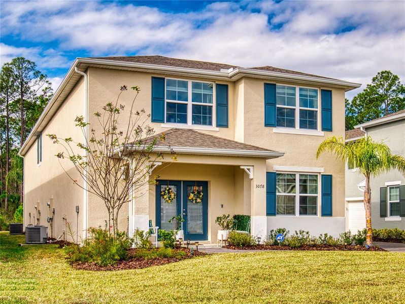 Front exterior of a new home in , New Smyrna Beach, FL, highlighting curb appeal (Image 27). Front exterior of a new home in , New Smyrna Beach, FL, highlighting curb appeal (Image 27).