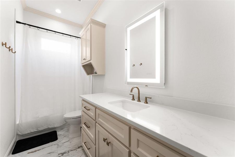 Furnished interior view inside a new home in , Woodway (Image 33).