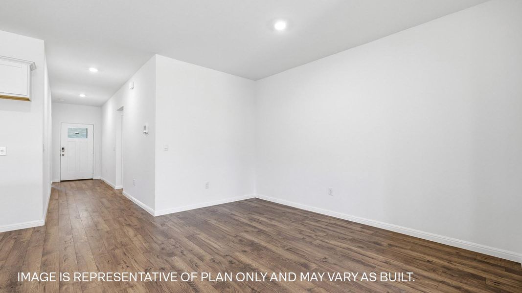 Representative unfurnished interior of a home built from the The Easton by D.R. Horton in Prairie Lakes, Buda (Image 11).