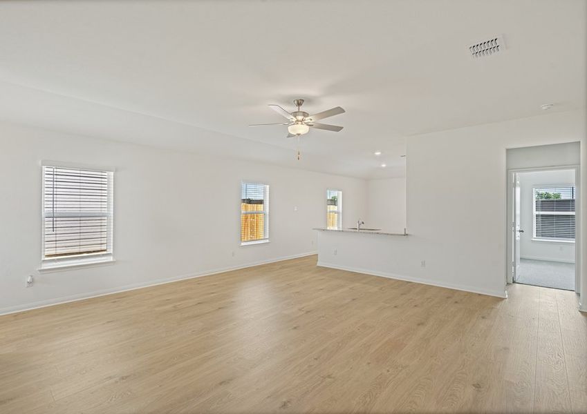 Open concept perfect for hosting