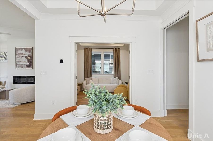 Furnished interior view inside a new home in , Atlanta (Image 12).