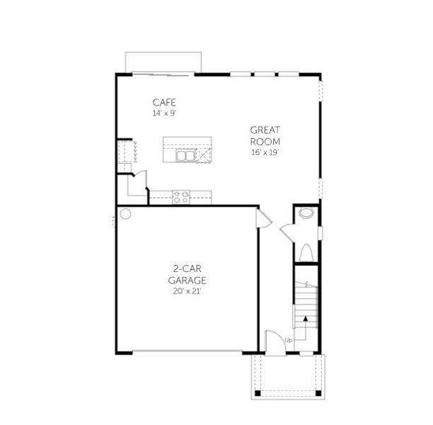 2D floor plan layout of this home in TrailMark, St. Augustine, FL (Image 6).