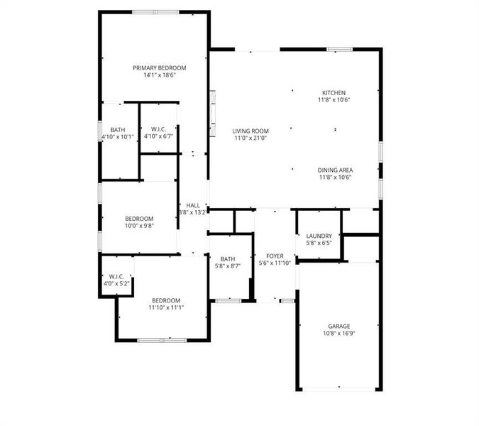 2D floor plan layout of this home in , Sulphur Springs, TX (Image 3). 2D floor plan layout of this home in , Sulphur Springs, TX (Image 3).