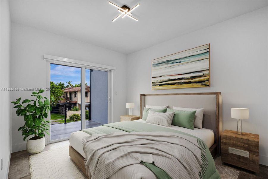 Furnished interior view inside a new home in , Miami (Image 5).