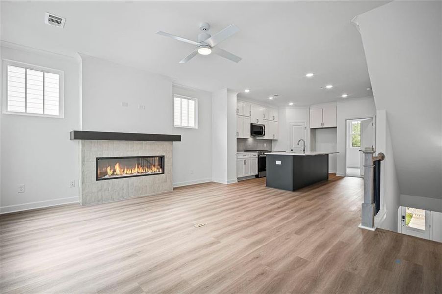 Spacious, unfurnished interior of a new home in The Village at River Green, Canton (Image 7).