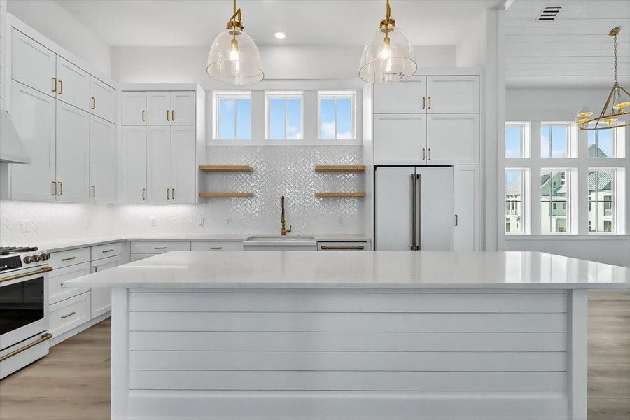 Furnished interior view inside a new home in , Port Aransas (Image 16).