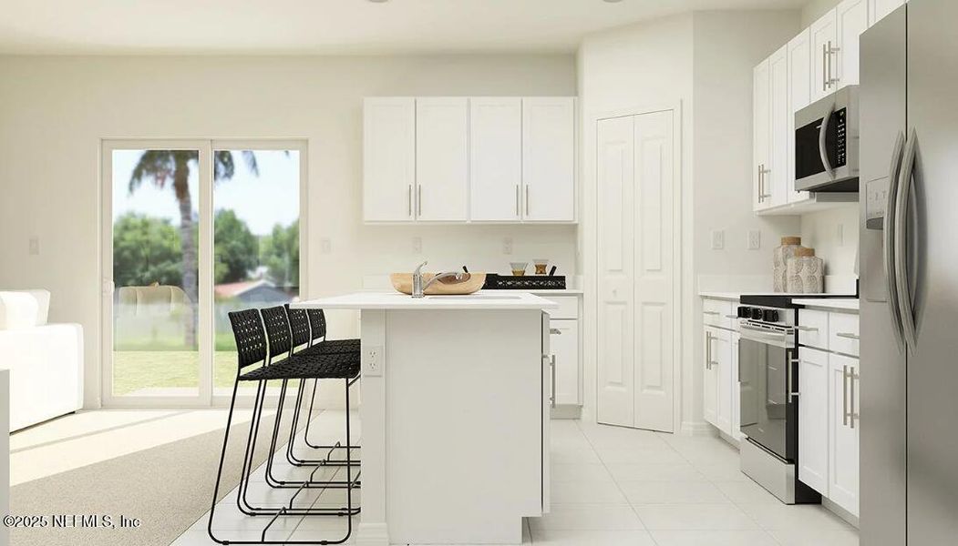 Furnished interior view inside a new home in Whistler Woods, Jacksonville (Image 8).