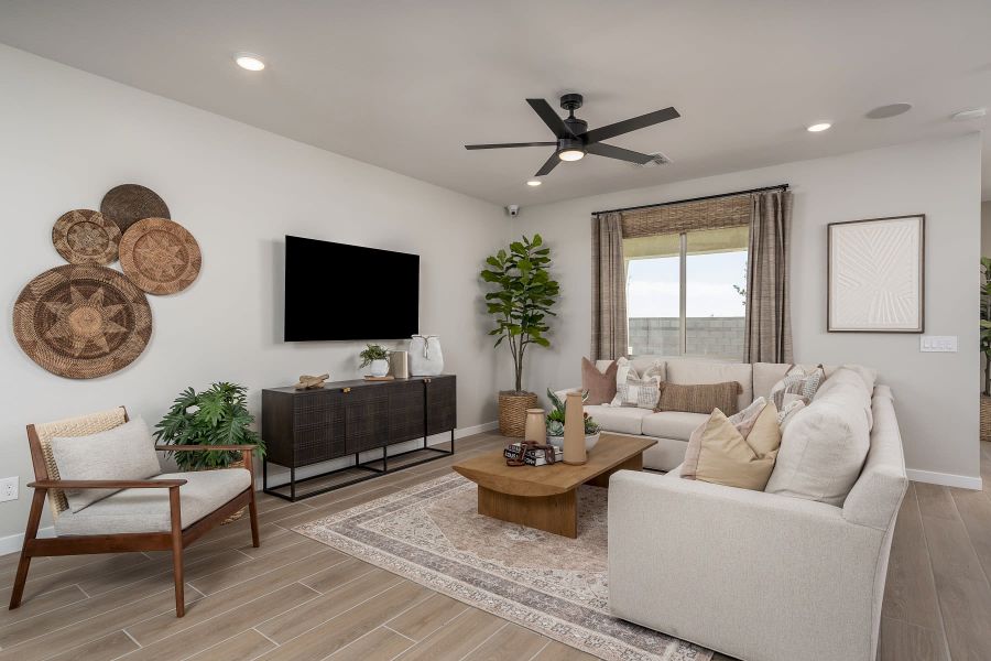 Great Room | Falcon | El Cidro | Goodyear, AZ | Landsea Homes