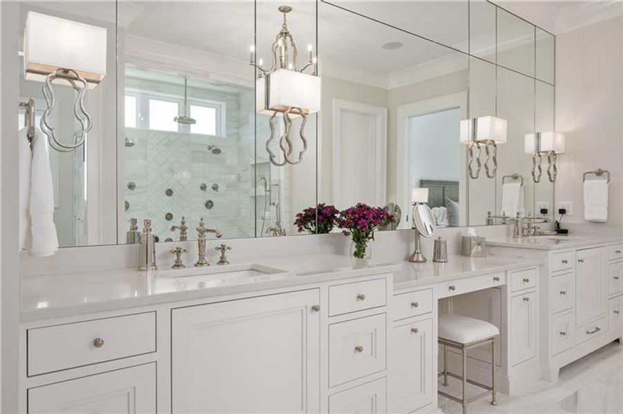 Furnished interior view inside a new home in Crossroads, Alpharetta (Image 24).