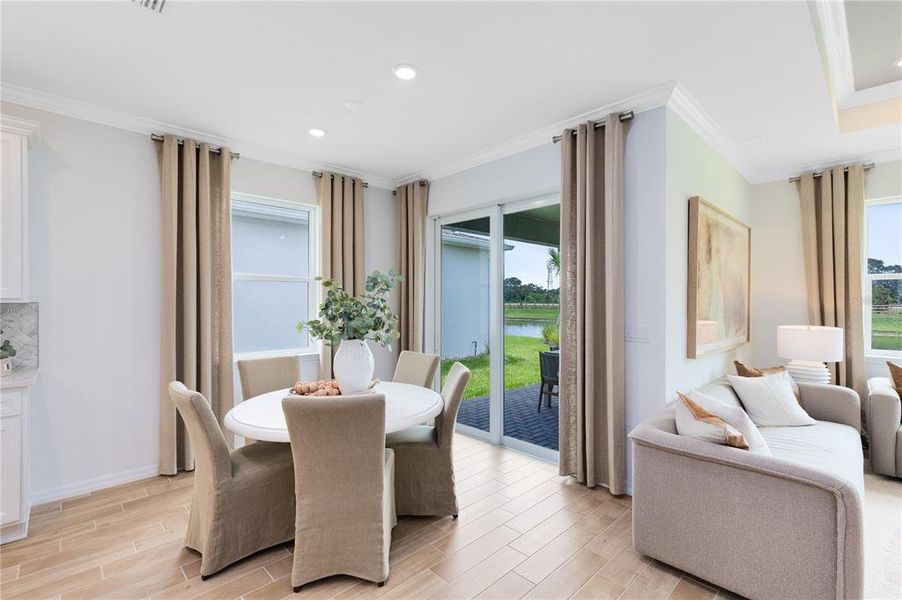 Furnished interior view inside a new home in Sunrise Estates, West Melbourne (Image 22).