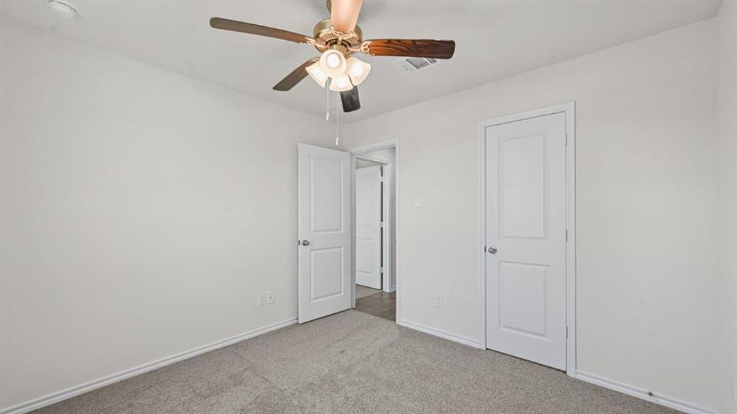 Neutral paint tones across walls and ceiling
