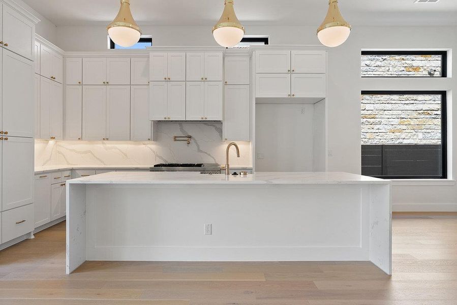 Furnished interior view inside a new home in Milky Way at River Place, Austin (Image 7).