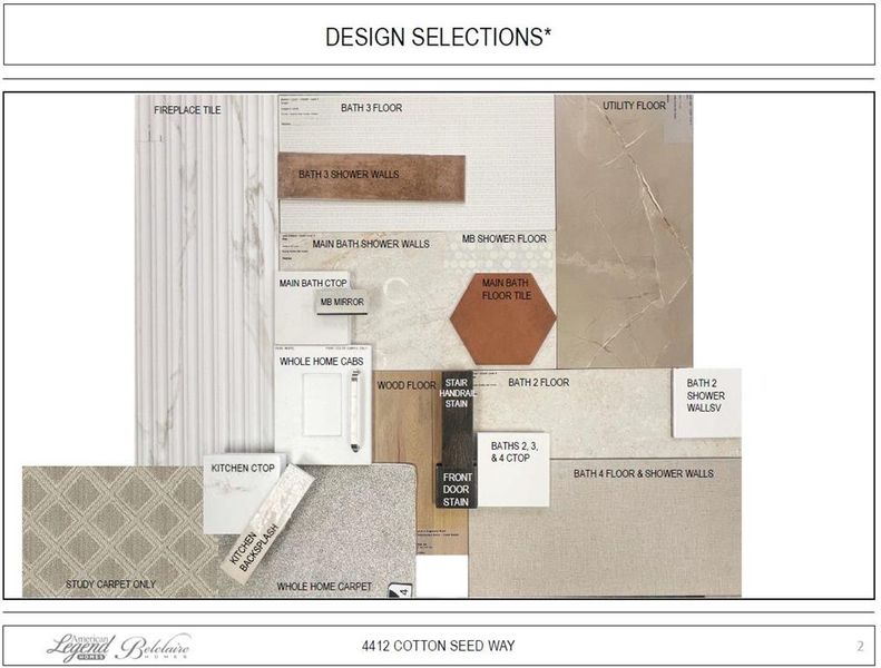 Representative photo of design selections for 4412 Cotton Seed