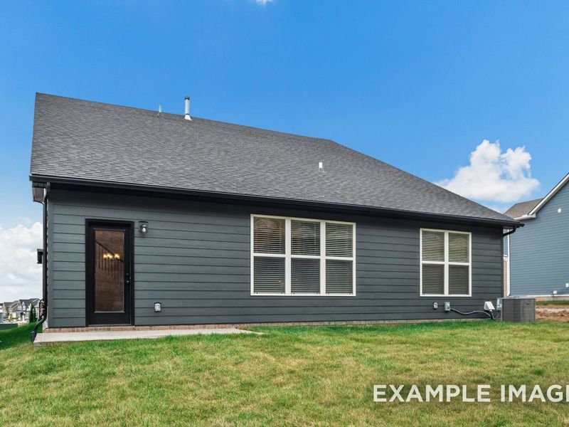 Exterior details and patio area of a home in Woods Crossing, Gallatin (Image 32).
