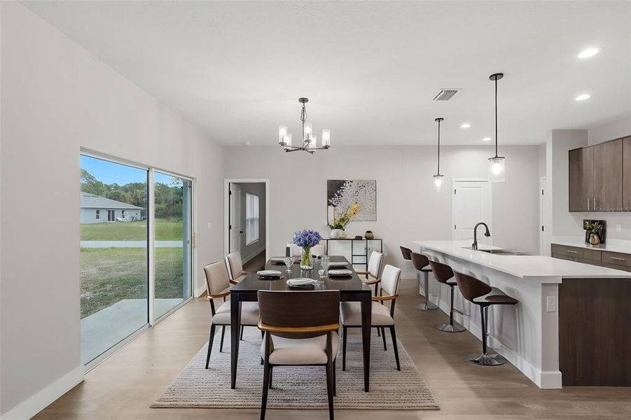 Furnished interior view inside a new home in , Palm Bay (Image 8). Furnished interior view inside a new home in , Palm Bay (Image 8).