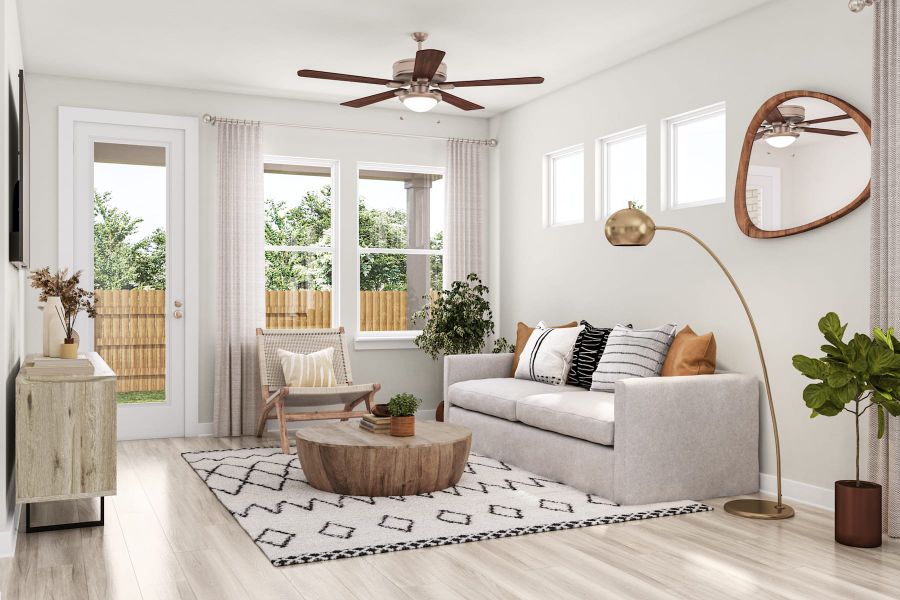 Furnished interior view inside a new home in Park Central, Georgetown (Image 7).