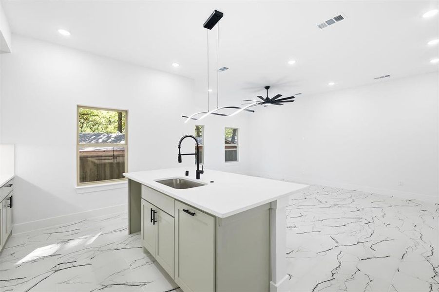 Furnished interior view inside a new home in , Gun Barrel City (Image 9).