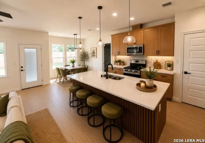 Furnished interior view inside a new home in , Schertz (Image 4). Furnished interior view inside a new home in , Schertz (Image 4).