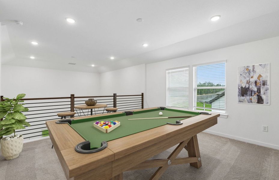 Furnished interior view inside a new home in Mavera, Conroe (Image 11). Furnished interior view inside a new home in Mavera, Conroe (Image 11).