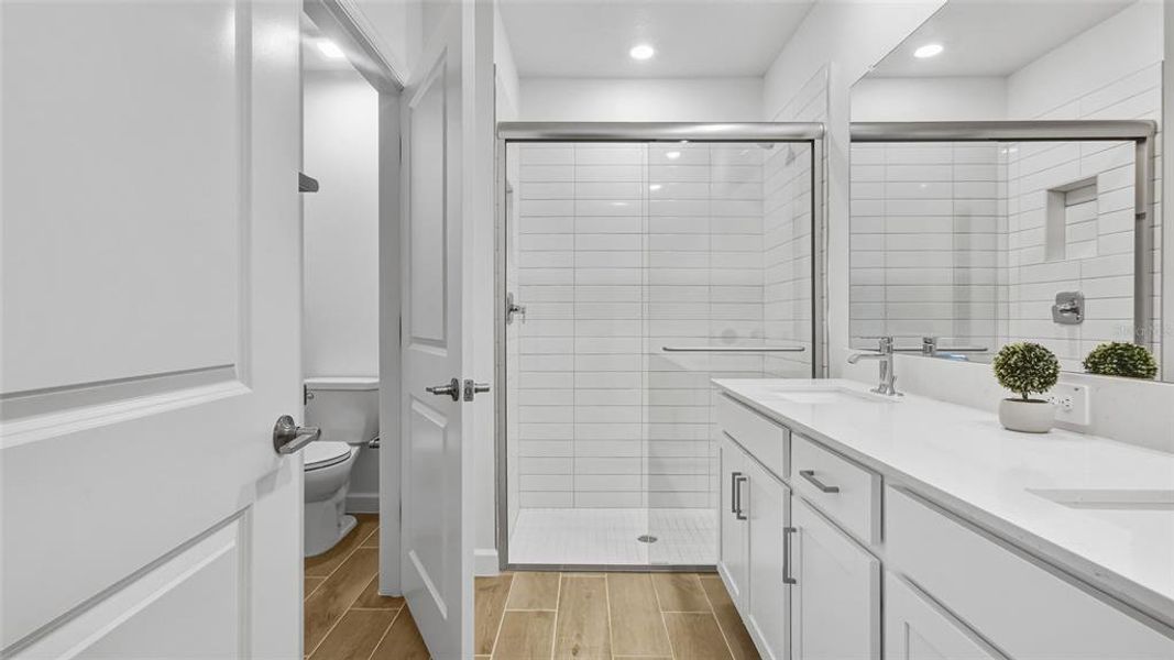 Furnished interior view inside a new home in Mirada Active Adult: Active Adult Lagoon Villas, San Antonio (Image 17). Furnished interior view inside a new home in Mirada Active Adult: Active Adult Lagoon Villas, San Antonio (Image 17).